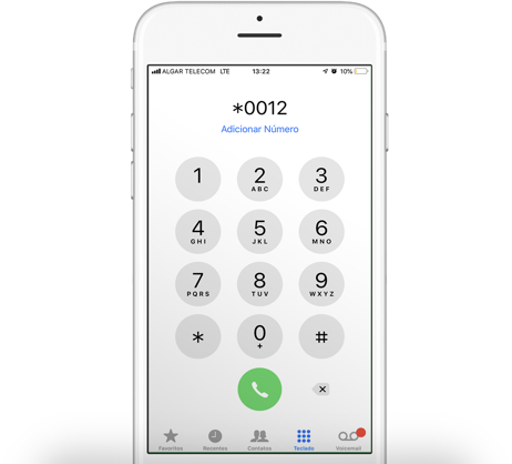 Layout via telefone